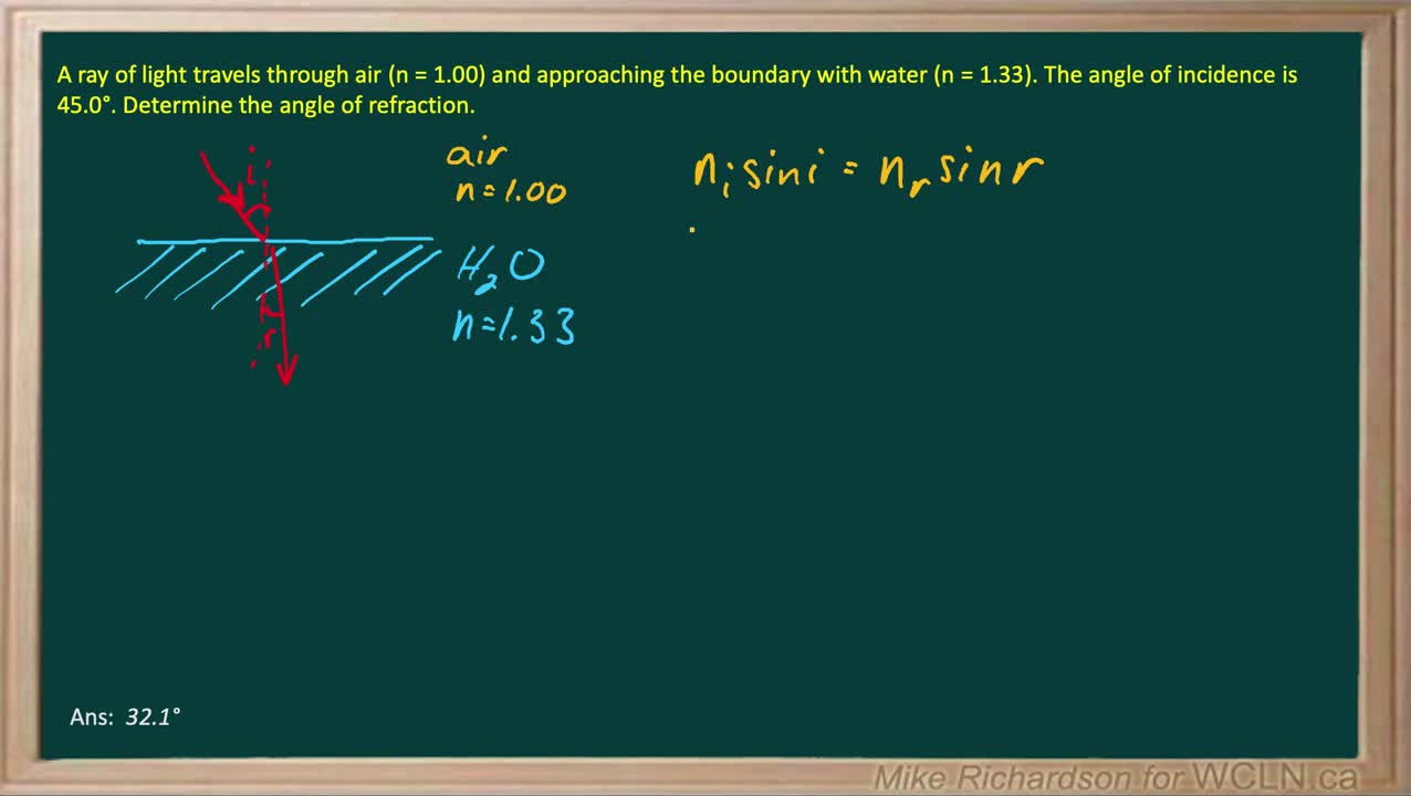 PS20-PW2-L6-4-V04c-Snell's Law Practice Example 3